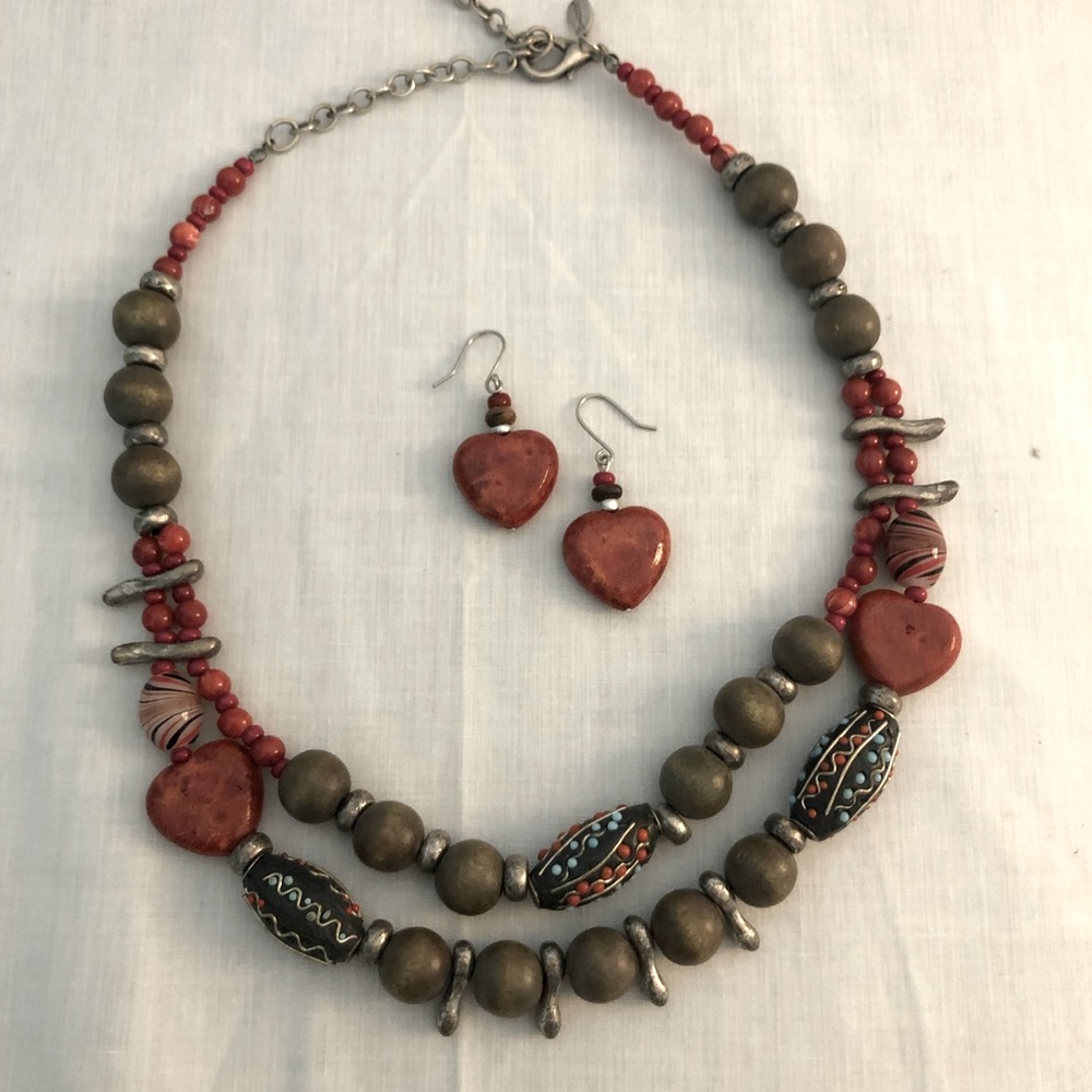 Chico’s  Necklace & matching earrings